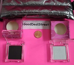 Sephora puffy M-U bag + Piiink Rock'n Silver+Glam's Black glittering eye shadow - Picture 1 of 5