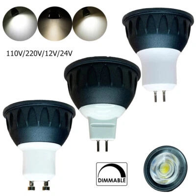 Dimmable Led Spotlights 5w 36degree Beam Angle Spotlight Mr16 Cob Downlight 24v - Image 1 of 4