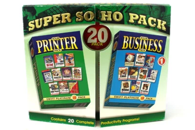 Vintage Netzero Super Soho Packung Büro PC Software 20 Programme 6 Cd-Roms - Bild 1 von 4