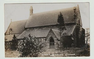 Real Photo Postcard St Mary's Church, Great Wyrley, Walsall - Picture 1 of 2