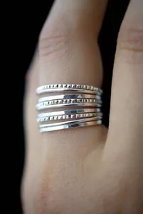 925 Sterling Silver Band &Statement Meditation Ring Handmade Ring All size - Picture 1 of 5