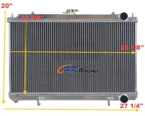 Aluminum Radiator For 1995-1998 1996 1997 Nissan 240SX SE 2.4L KA24DE MANUAL - Picture 1 of 5