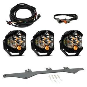 Baja Designs Clear Triple LP6 Combo/Bracket/Toggle Harness For 2021+ Ford Bronco - Picture 1 of 9