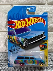 Hot Wheels HW Art Cars 10/10 '64 Chevy Nova Wagon 188/250 Blue - Picture 1 of 4