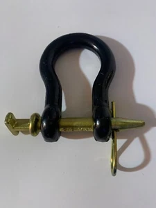 Heavy-Duty Black & Gold 5/8" x 3" Bow Shackle Clevis Pin - Picture 1 of 4