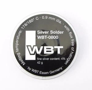 Silver solder WBT WBT0800 4% silver 42g premium grade audio solder - Picture 1 of 2