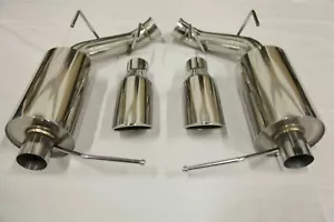For 2011-2014 Ford Mustang V6 3.7L Trident Motorsports Axle Back Muffler Exhaust - Picture 1 of 7