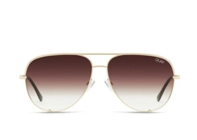 Gafas de sol Quay High Key 126 Aviator para mujer, doradas/marrones  Foto 1 de 2