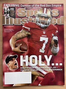 COLIN KAEPERNICK 49ERS SPORT ILLUSTRIERT - LEERES ETIKETT - 21. JANUAR 2013 - Bild 1 von 1