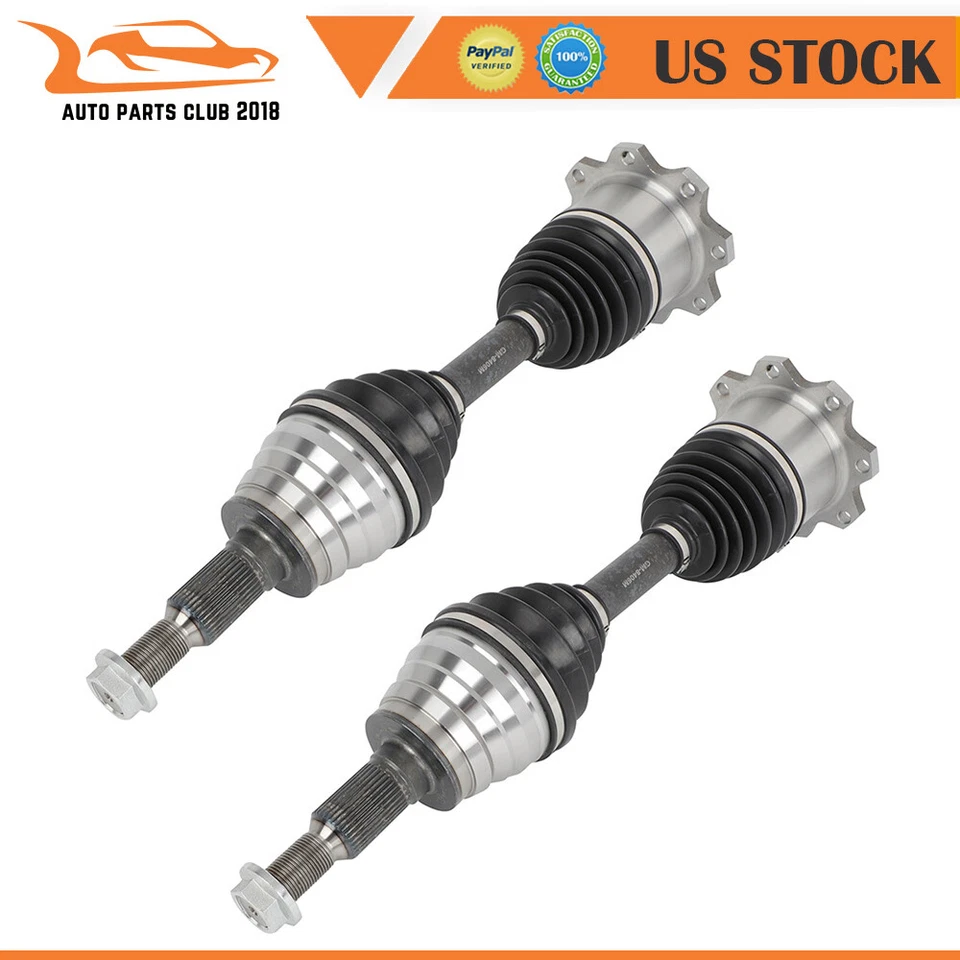 Pair Front CV Axle For Chevrolet Silverado Sierra 2500 HD 3500 HD 2015-2019 Foto 1 de 4