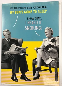 Tarjeta de cumpleaños Jitterbug pareja humor divertida tarjeta grande de cumpleaños - Imagen 1 de 2