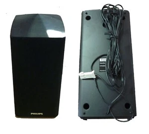 Philips Surround Speakers 2x 140W 3ohms for Blu-Ray 3D 4K Home Cinema+Cable/Plug - Picture 1 of 1