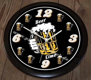 Top Wanduhr " Bier Zeit oder Beer-Time in 30cm Größe - Bild 1 von 1