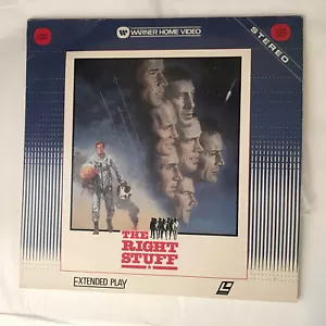 THE RIGHT STUFF - Laserdisc LD - Ed Harris, Dennis Quaid - 2 Disc Extended Play - Picture 1 of 2