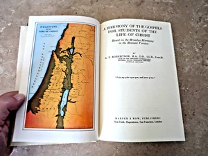 A Harmony of the Gospels by A.T. Robertson (HB, 1950) FAST SHIPPING - Foto 1 di 3