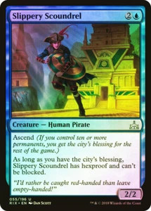 Magic The Gathering Foil Slippery Scoundrel - Rivals of Ixalan #55 - Imagen 1 de 1