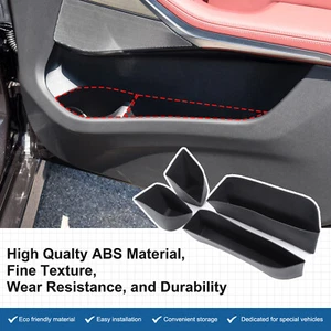 Alfombrilla de protección para ranura de almacenamiento de puerta de coche para BMW X5 G05 2019-2024 silicona negra - Imagen 1 de 7