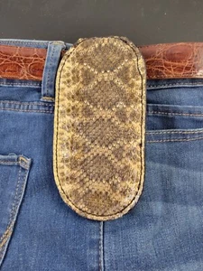 Klapperschlangenhaut MÜNZE Geldbörse Tactical EDC GÜRTELTASCHE Münze, Geldhalter für Gürtel - Bild 1 von 11