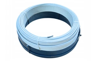 Aluminiumdraht 8mm AlMgSi mit HFFR Kunststoffmantel weich Blitzschutz Meterware - Bild 1 von 1