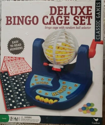 Juego de combinaciones de cartas Cardinal Deluxe Bingo Bling Cage Foto 1 de 4