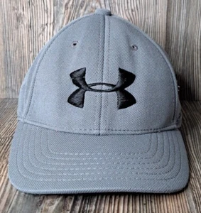 Under Armour gray and black flex-fit hat for Youth OSFA - Picture 1 of 8