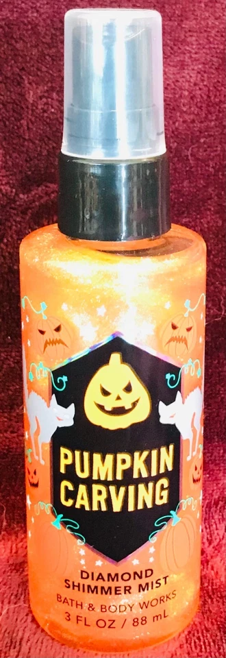 * 全新 * PUMPKIN 雕刻 ~ 旅行钻石闪亮身体喷雾 ~ 浴缸和身体工作 — 第 1/1 张图片