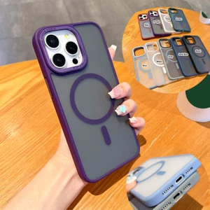Shockproof MagSafe Magnetic Hard Phone Case For iPhone 16 Pro Max 15 14 13 12 11 - Picture 1 of 17