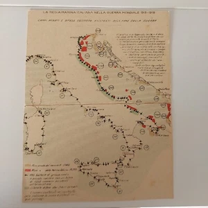 CARTOLINA-1WW-GUERRA MARITTIMA-REGIA MARINA-1925-SERIE III-NUM 3-TONNELLAGGIO - Imagen 1 de 2