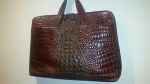 Amazing Lodis Audrey Croc Leather Laptop/ Briefcase - Picture 1 of 7