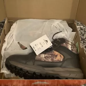 NEW Ozark Trail Realtree Camo Hunting Boot Men’s Size 11 1/2 Leather Waterproof - Picture 1 of 10