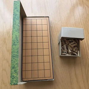 SHOGI Japanese Chess Wooden Folding Board and Pieces Set from Japan Used - Picture 1 of 9