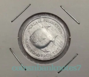 1971 Singapore 5 Cents FAO issue, K8 Uncirculated / Fish - Picture 1 of 2
