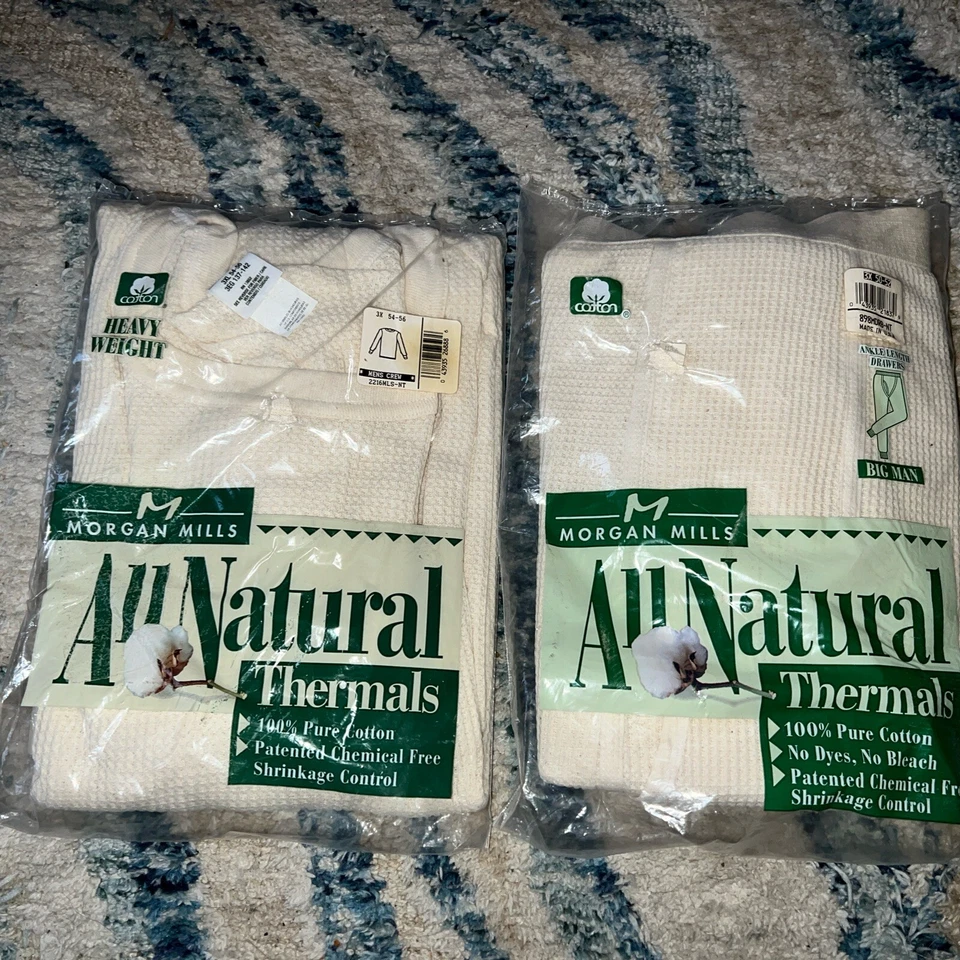 De colección Morgan Mills Long Johns Pantalones Térmicos Cajones Y Top Hombre’s 3 XXXL Foto 1 de 4