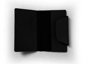 PORTA RUBRICA AGENDA DOCUMENTI IN SIMIL PELLE NERO - - Foto 1 di 2