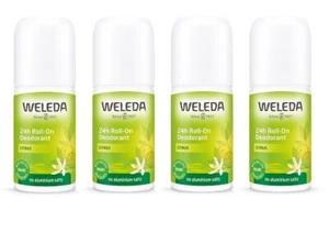 ^ 4 x Weleda 24 Hour Roll-On Deodorant Citrus 50mL (4 Bottles) - Picture 1 of 2