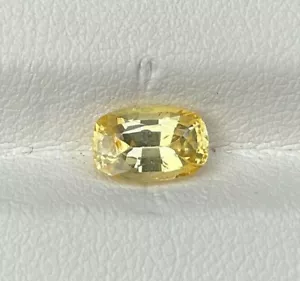 Natural Unheated Yellow Sapphire 1.47 Cts Cushion Cut Sri Lanka Loose Gemstone - Picture 1 of 6