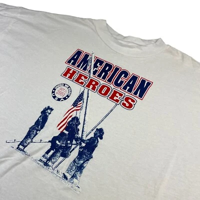 VTG 9/11 World Trade Center NY Heroes Single Stitch S/S T-Shirt White • XL - Image 1 of 4