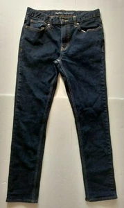 Old Navy Men's Dark Wash Blue Skinny Leg Stretch Jeans Size 33x29* - Picture 1 of 5