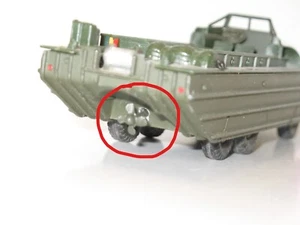 DINKY TOYS, 1 hélice a 4 pales en METAL peint KAKI pour dukw militaire - Picture 1 of 3