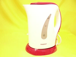 Elektrischer Wasserkocher 1,7 Liter 2200 Watt Küche Kocher / Rot  - Bild 1 von 3