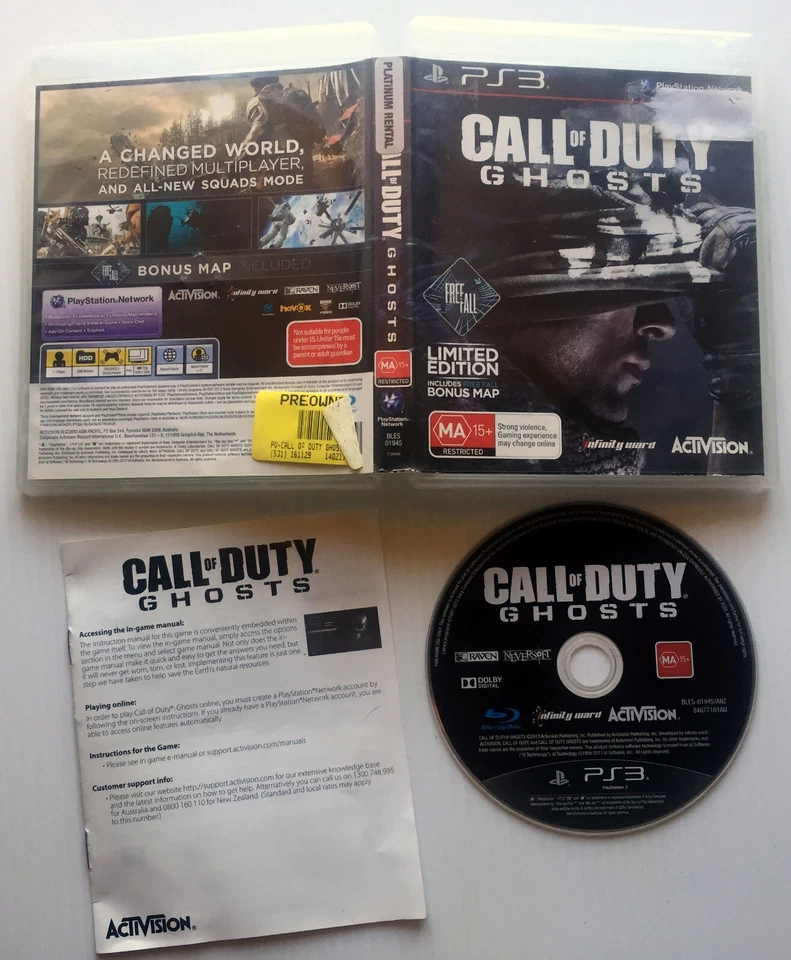 Call of Duty: Ghosts - Sony PlayStation 3 PS3 Game Complete with Manual - Image 1 of 1