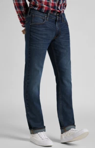 Lee jeans mens Daren slim straight fit 'Used Blue' FACTORY SECONDS L274 - Picture 1 of 12