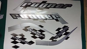 Gilera Runner 50 sp 125 st Nueva Forma Juego de Pegatinas Blanco Soul REP, Calcomanías Plateadas - Imagen 1 de 11