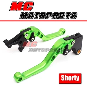 CNC Green Short Brake Clutch Levers For Kawasaki Versys 300X 2017-2020 2018 2019 - Foto 1 di 2
