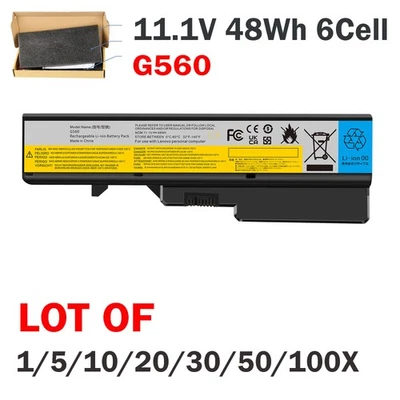 🧡ЛОТ G460 G560 аккумулятор для Lenovo L09C6Y02 L09L6Y02 L09M6Y02 L09N6Y02 48 Втч - Изображение 1 из 4