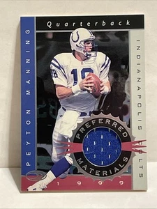 1999 Donruss Preferred Peyton Manning Materials Game Used Jersey Card#6 #271/300 - Picture 1 of 2