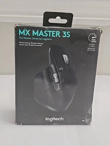 Logitech MX Master 3S Performance Wireless Bluetooth Mouse - Graphite New Open B - Picture 1 of 2