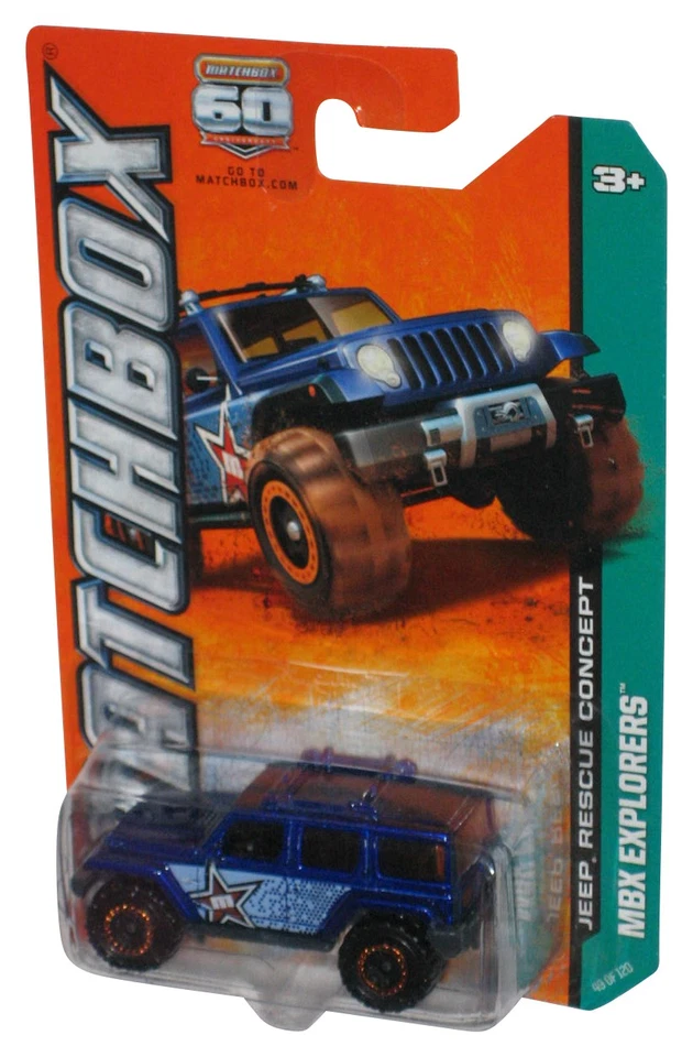 Matchbox MBX Explorers (2012) Jeep Rescue Concept Blue Toy 49/120 - Image 1 of 1