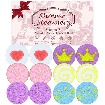 Lanwexy Shower Steamers, 12 PCS Shower Bombs for Women and Men Present,
