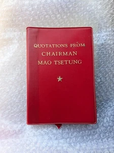 Quotations From Chairman Mao Tsetung 1972 Little Red Book 2nd Ed. Vinyl Cover - Picture 1 of 9